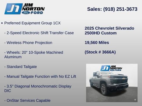 Used 2025 Chevrolet Silverado 2500 Custom w/ Custom Value Package AWD/4WD image 16