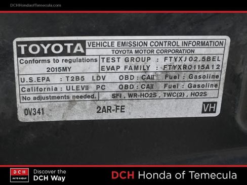 Used 2015 Toyota Camry XLE w/ Convenience Package FWD image 9