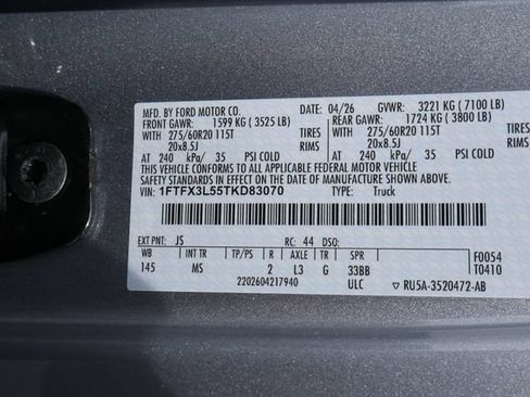 New 2026 Ford F150 XLT w/ XLT Chrome Appearance Package AWD/4WD image 25