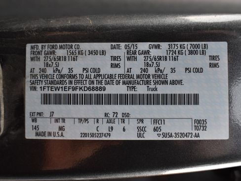 Used 2015 Ford F150 XLT w/ Equipment Group 302A Luxury image 2