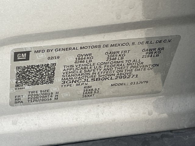 Used 2019 Chevrolet Trax LT w/ LT Convenience Package FWD image 29