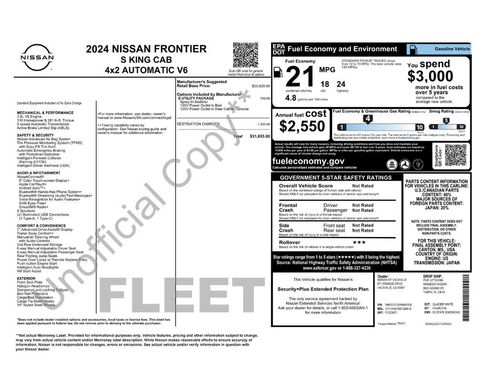 Used 2024 Nissan Frontier S w/ S Utility Package RWD image 2