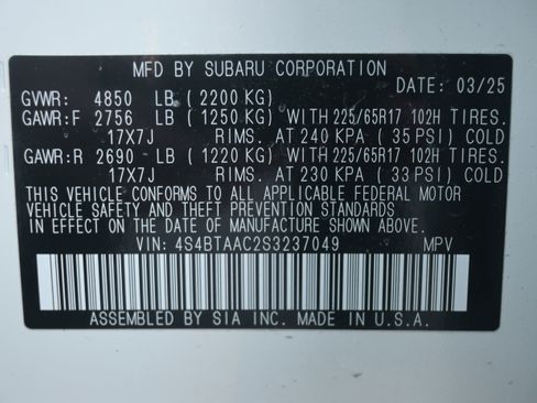 Used 2025 Subaru Outback image 35