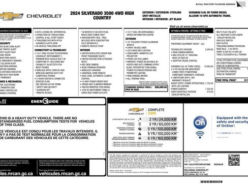 Used 2024 Chevrolet Silverado 3500 High Country w/ Technology Package AWD/4WD image 2