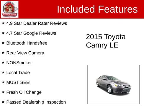 Used 2015 Toyota Camry LE image 4