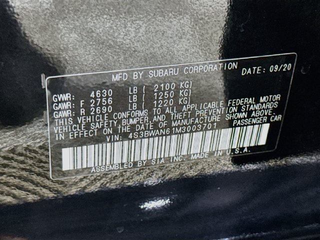 Used 2021 Subaru Legacy Limited AWD/4WD image 39