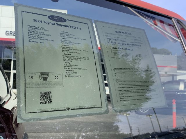 Certified 2024 Toyota Sequoia TRD Pro AWD/4WD image 46