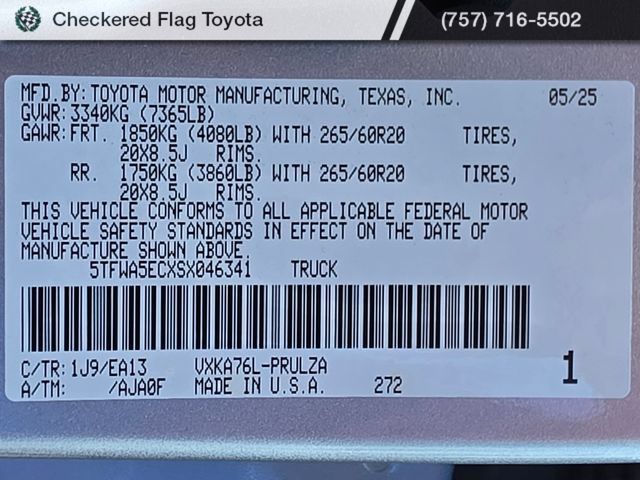 Used 2025 Toyota Tundra Limited w/ TRD Off-Road Package AWD/4WD image 21