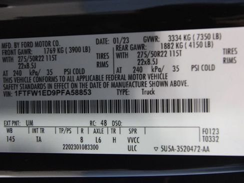 Used 2023 Ford F150 Limited AWD/4WD image 54