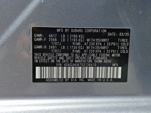 Certified 2025 Subaru Crosstrek 2.5i Wilderness AWD/4WD image 27