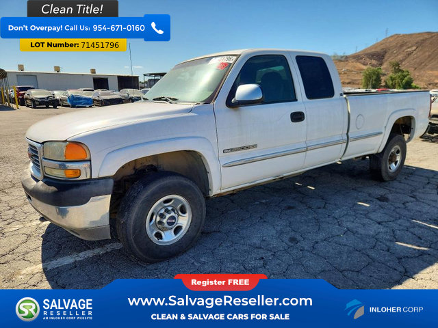 Used 2002 GMC Sierra 2500 2WD Extended Cab HD image 1