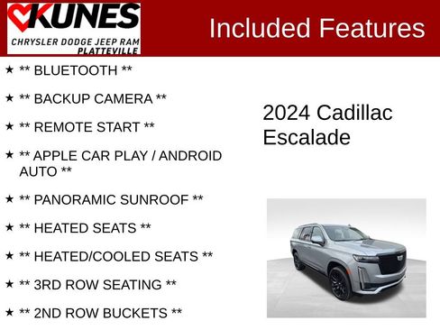 Used 2024 Cadillac Escalade Sport Platinum image 2
