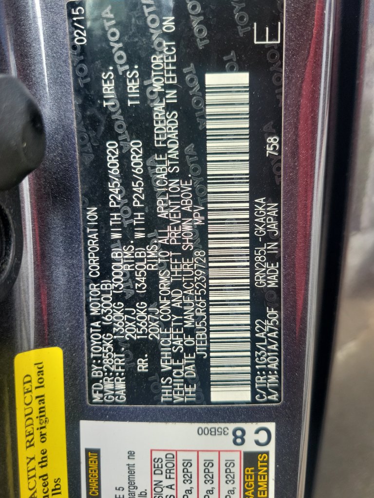 Used 2015 Toyota 4Runner Limited AWD/4WD image 37
