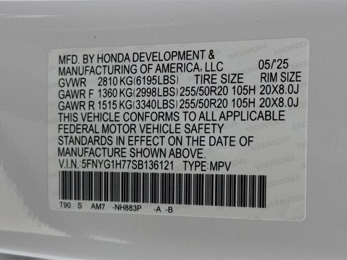 New 2025 Honda Pilot Touring image 40