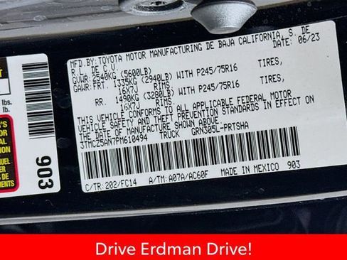 Used 2023 Toyota Tacoma SR5 w/ Technology Package AWD/4WD image 32