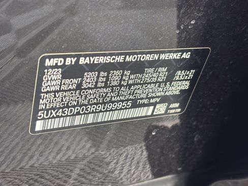 Certified 2024 BMW X3 sDrive30i w/ Parking Assistance Package RWD image 31