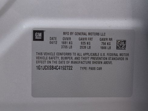 Used 2012 Chevrolet Sonic LT FWD image 28