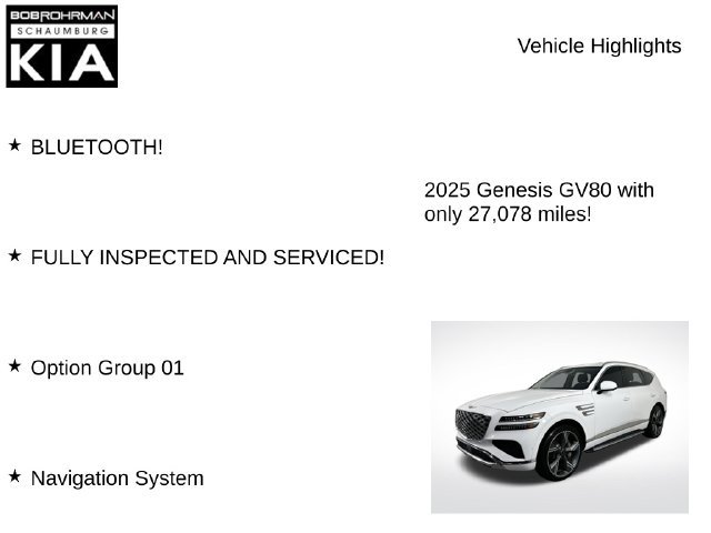 Used 2025 Genesis GV80 2.5T Prestige AWD/4WD image 7