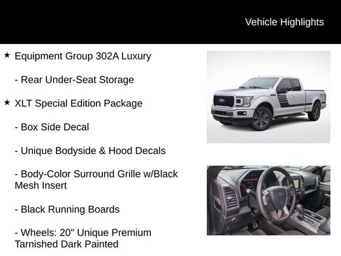 Used 2018 Ford F150 XLT w/ Equipment Group 302A Luxury image 16