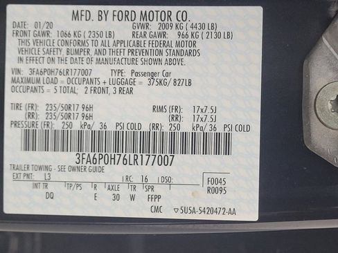 Used 2020 Ford Fusion SE w/ Fleet SE Value Package FWD image 33