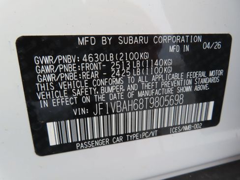 New 2026 Subaru WRX Premium AWD/4WD image 27