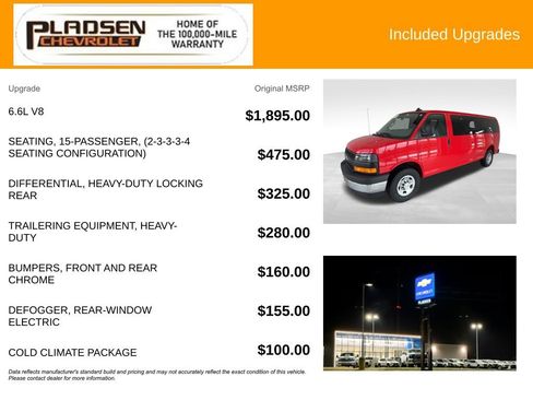 New 2025 Chevrolet Express 3500 LS w/ Cold Climate Package RWD image 14