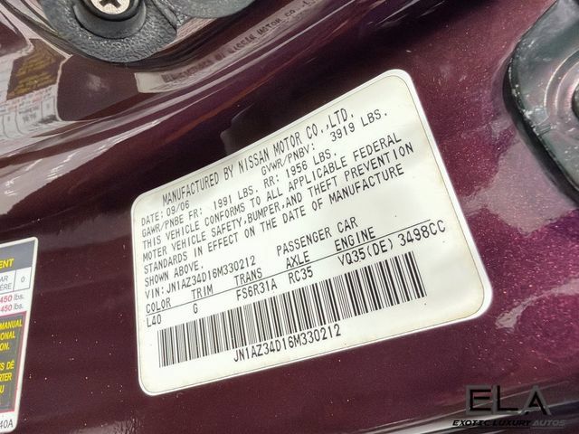Used 2006 Nissan 350Z Coupe w/ (K96) Aerodynamics Pkg RWD image 28