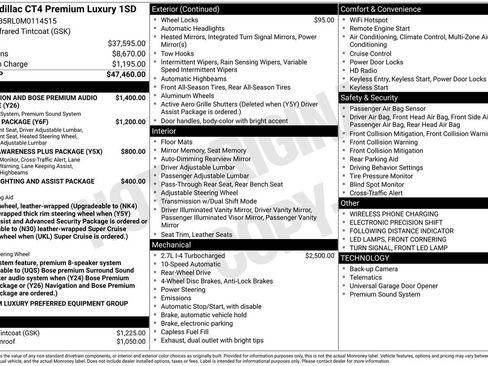 Used 2021 Cadillac CT4 Premium Luxury image 9