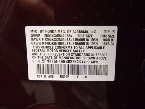 Used 2016 Honda Pilot LX image 28