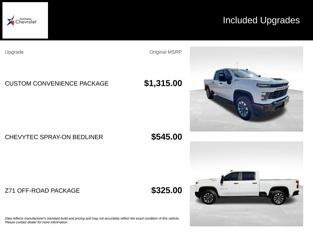 Used 2026 Chevrolet Silverado 2500 Custom w/ Custom Convenience Package AWD/4WD image 14