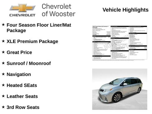 Used 2020 Toyota Sienna XLE Premium AWD/4WD image 2