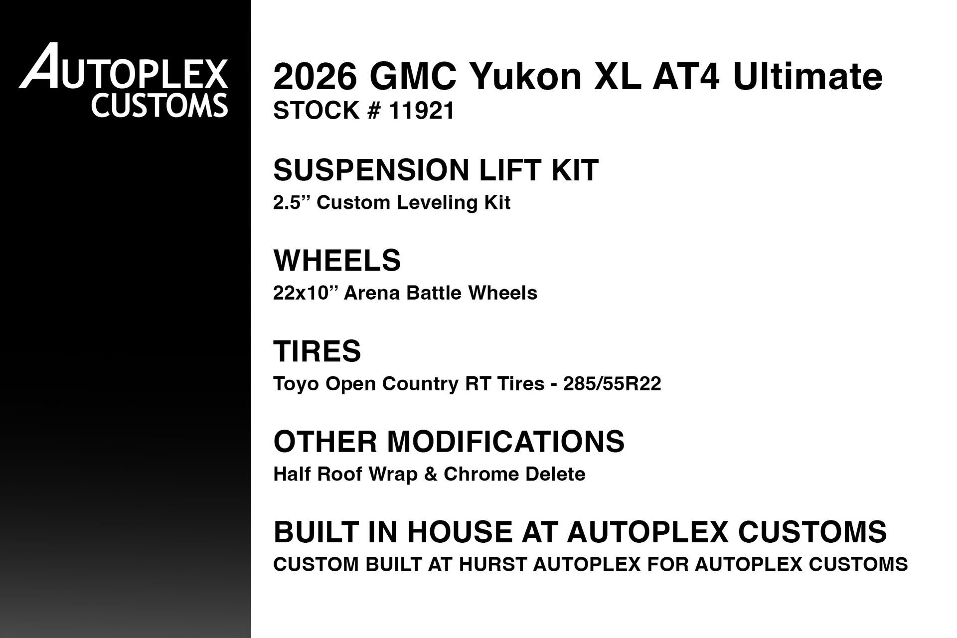 Used 2026 GMC Yukon XL AT4 Ultimate w/ LPO, Floor Liner Package AWD/4WD image 2