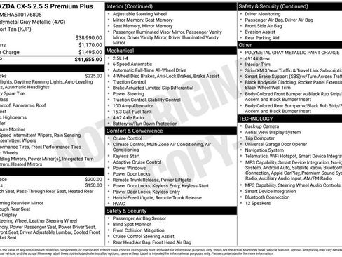 New 2026 MAZDA CX-5 2.5 S w/ Premium Plus Package AWD/4WD image 36