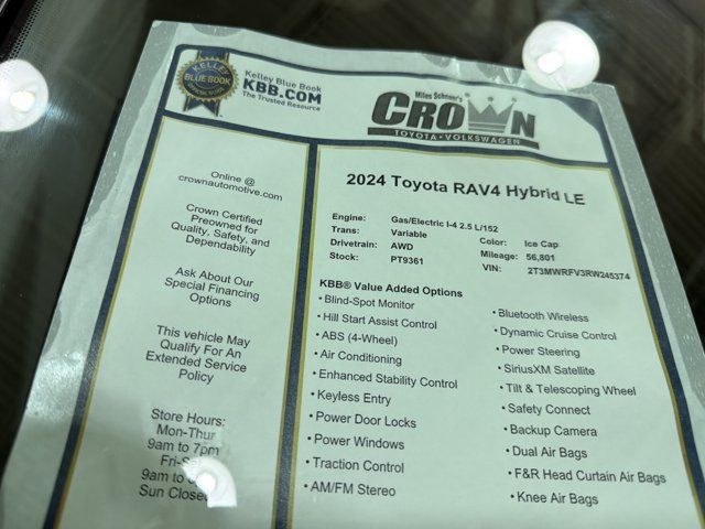 Used 2024 Toyota RAV4 LE AWD/4WD image 40