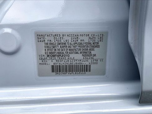 Used 2023 Nissan Versa SR w/ Trunk Package image 21