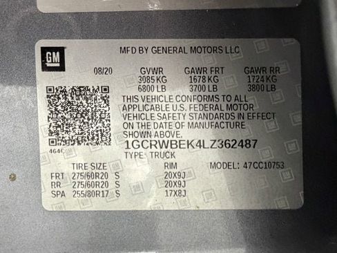 Used 2020 Chevrolet Silverado 1500 Custom w/ Custom Value Package RWD image 13