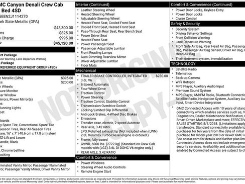 Used 2018 GMC Canyon Denali AWD/4WD image 5
