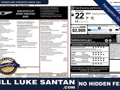 Used 2025 Genesis GV70 2.5T Sport Prestige w/ Sport Prestige Package