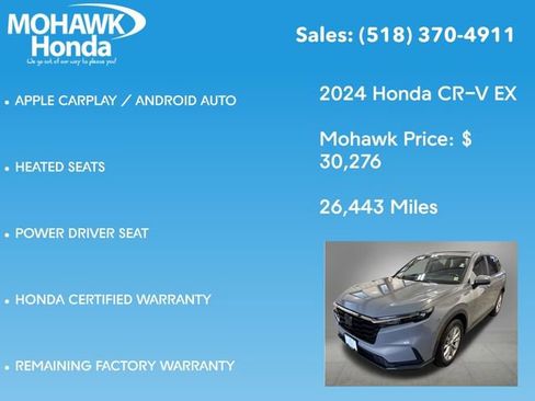Certified 2024 Honda CR-V EX image 16