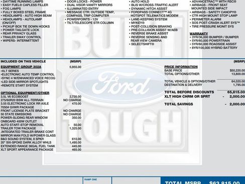 Used 2023 Ford F150 XLT w/ Equipment Group 302A High AWD/4WD image 2