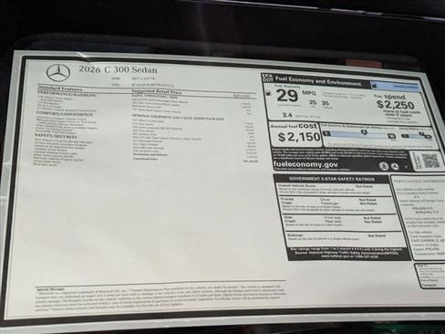 New 2026 Mercedes-Benz C 300 Sedan image 19
