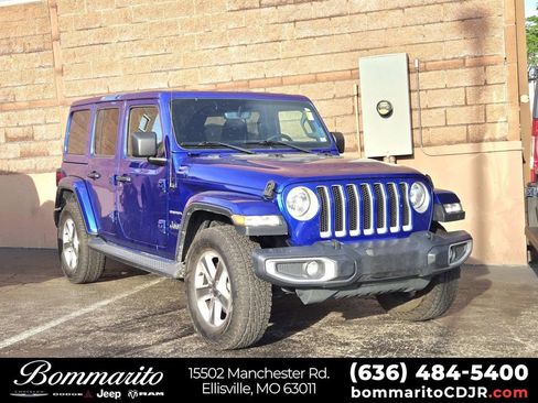 Used 2020 Jeep Wrangler Unlimited Sahara w/ Uconnect 4C Nav & Sound Group AWD/4WD image 1