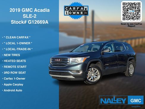 Used 2019 GMC Acadia SLE w/ Driver Alert Package I image 7
