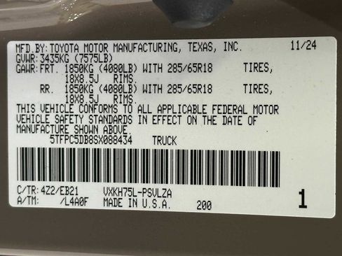 Used 2025 Toyota Tundra TRD Pro AWD/4WD image 31