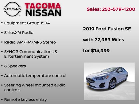 Used 2019 Ford Fusion SE image 6