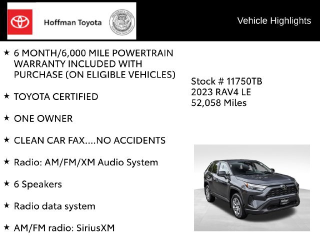 Used 2023 Toyota RAV4 LE AWD/4WD image 8
