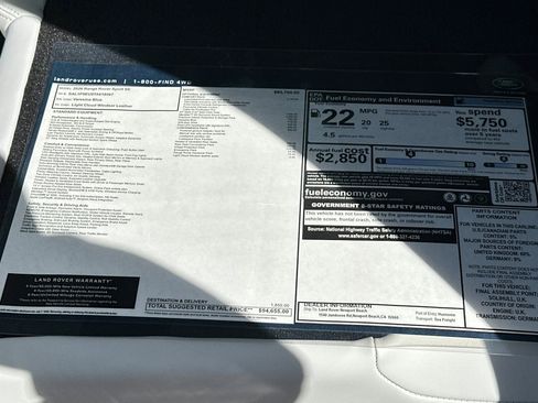 New 2026 Land Rover Range Rover Sport SE image 30