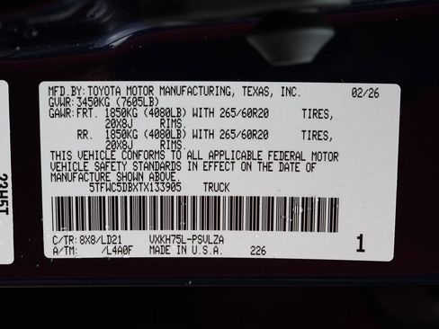 New 2026 Toyota Tundra Limited AWD/4WD image 33