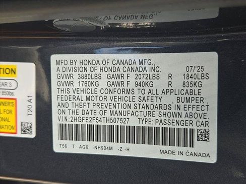 Certified 2026 Honda Civic Sport image 24