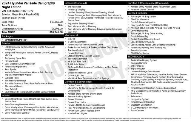 Certified 2024 Hyundai Palisade Calligraphy AWD/4WD image 10